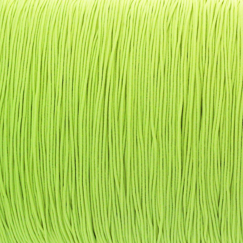 Hat elastic band / braided neon yellow 0.8mm 2m GJK021