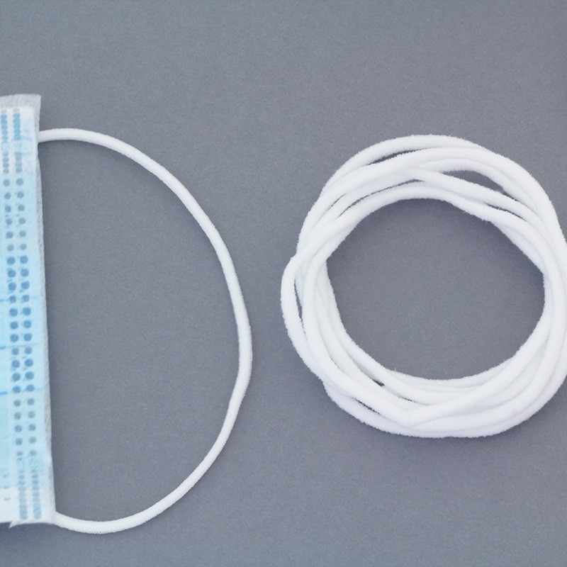 Knitted elastic white 3MM / 1 meter GUSZ03W