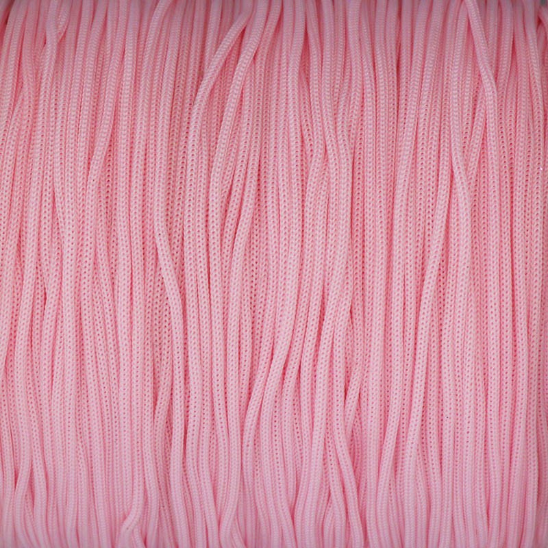 String for macrame / shamballa / nylon / pastel pink 1mm 100m PWSH1023