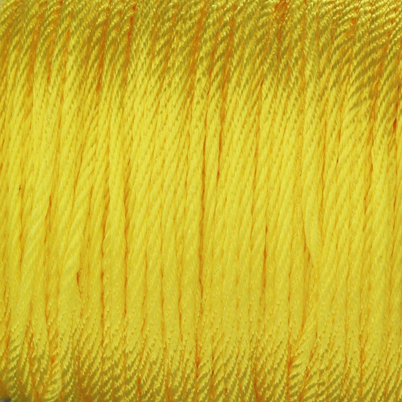 Sznurek nylonowy/ skręcany/ żółty 2mm 5m PWLS2008