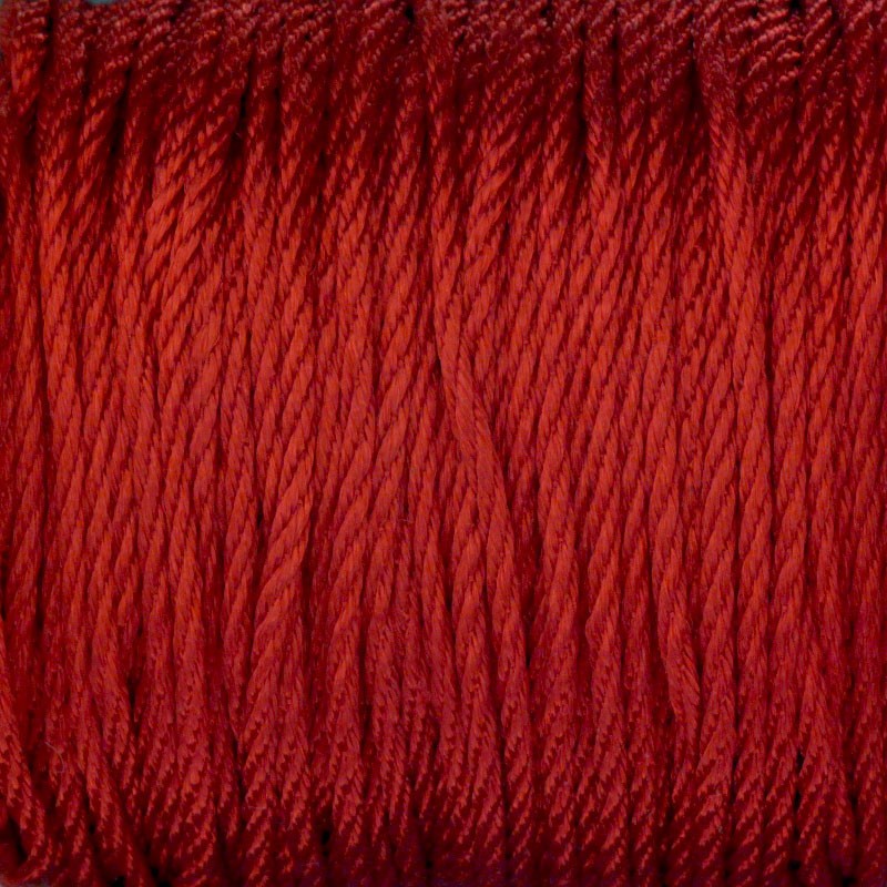 Sznurek nylonowy/ skręcany/ czerwony 2mm 5m PWLS2010