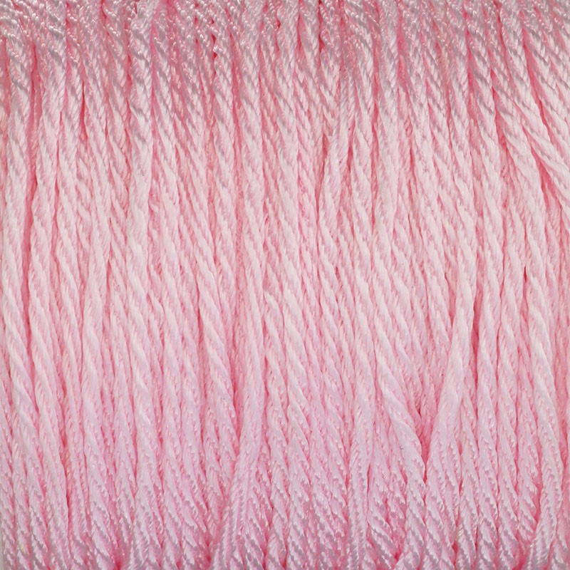 Rope nylon / twisted / pastel pink 2mm 5m PWLS2002