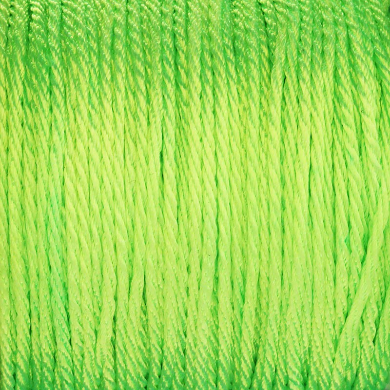Sznurek nylonowy/ skręcany/ zielony 2mm 5m PWLS2007