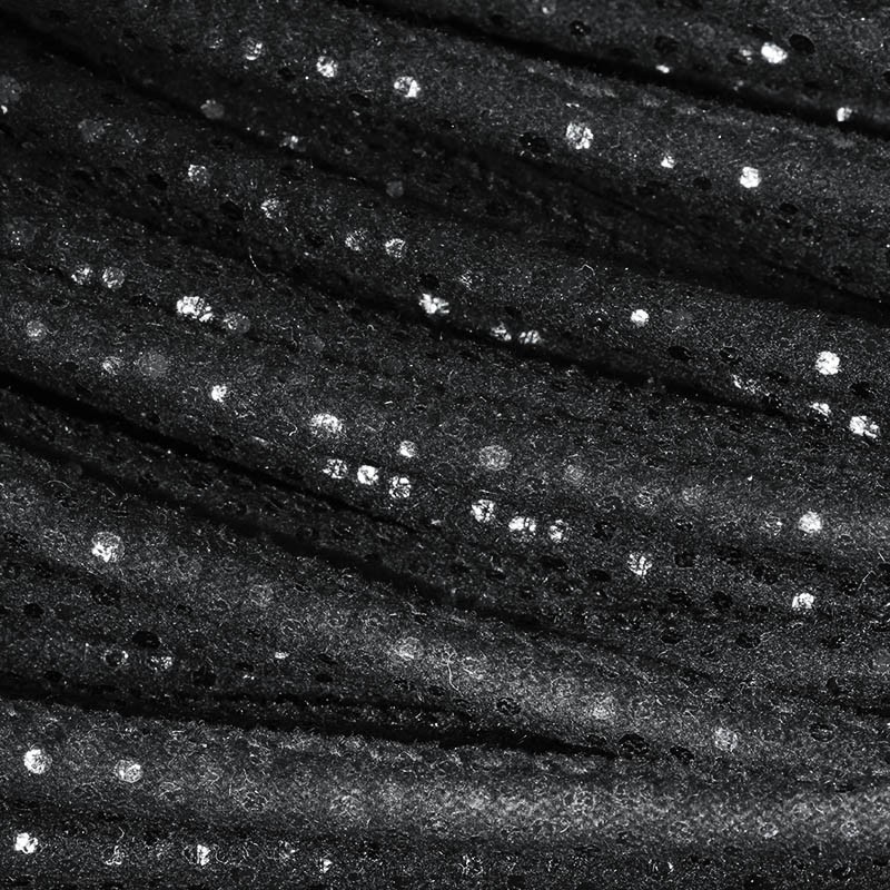 Sewn strap / Dots / black matte / gloss / 6mm from a 1m spool RZSZ51