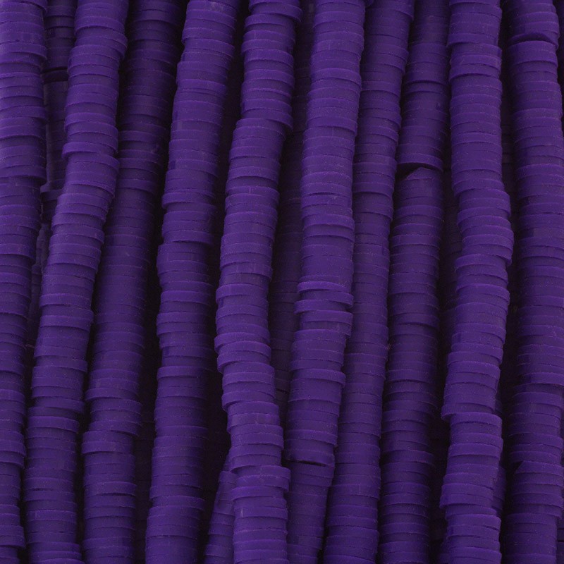 Katsuki beads / juicy violet / 6mm discs / 40cm rope / MOKA06044