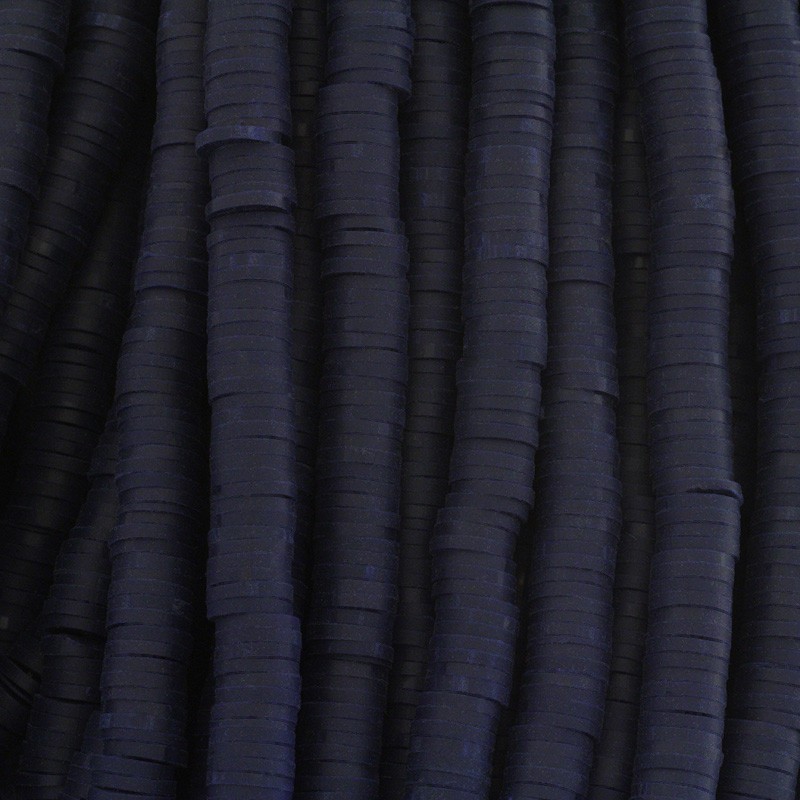 Katsuki beads / sailor navy blue / 6mm discs / 40cm rope / MOKA06064
