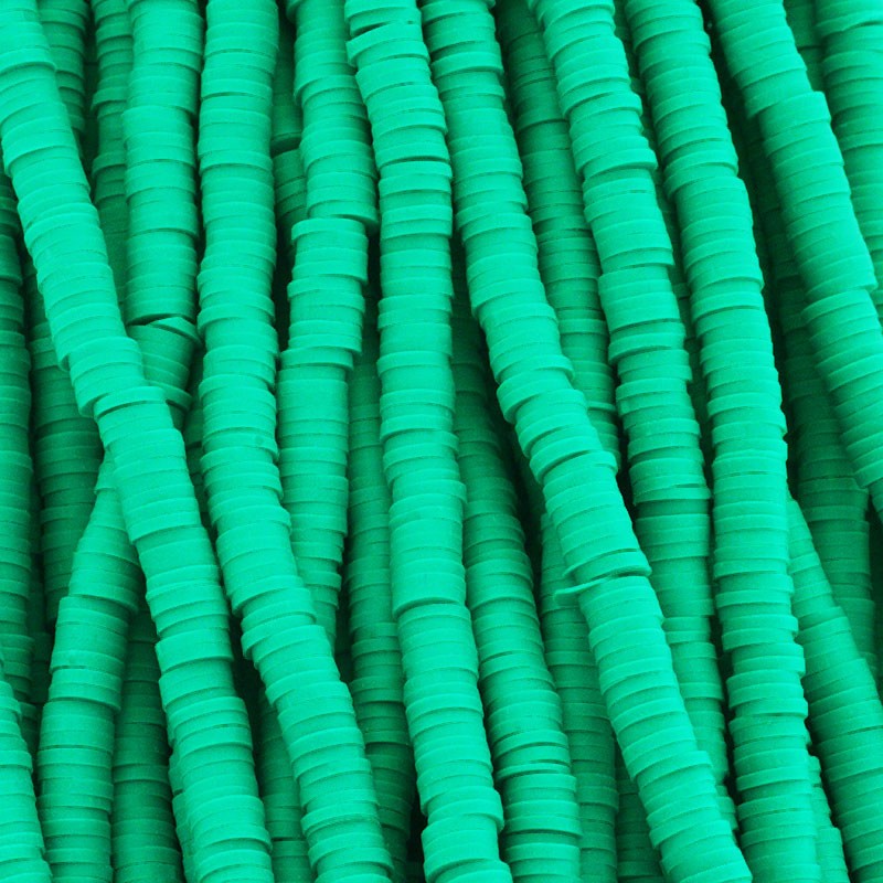 Katsuki beads / Tropic green / 6mm discs / 40cm rope / MOKA06096