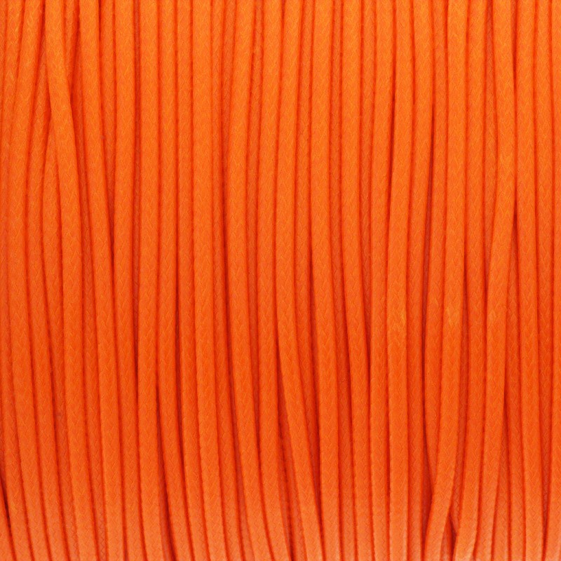Sznurek poliestrowy 1.5mm/ plecionka / neonowy pomarańcz/ 2m/ PW259