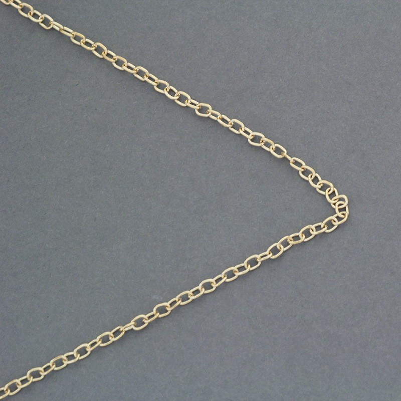 Ankier chain / gold / 2x3mm 1m LL163KG