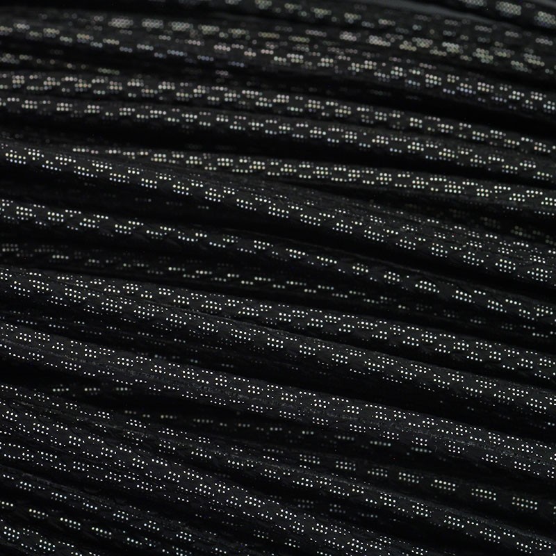 Rzemień Snake/ czarny srebrny/ 3mm ze szpuli 1m RZSZ208