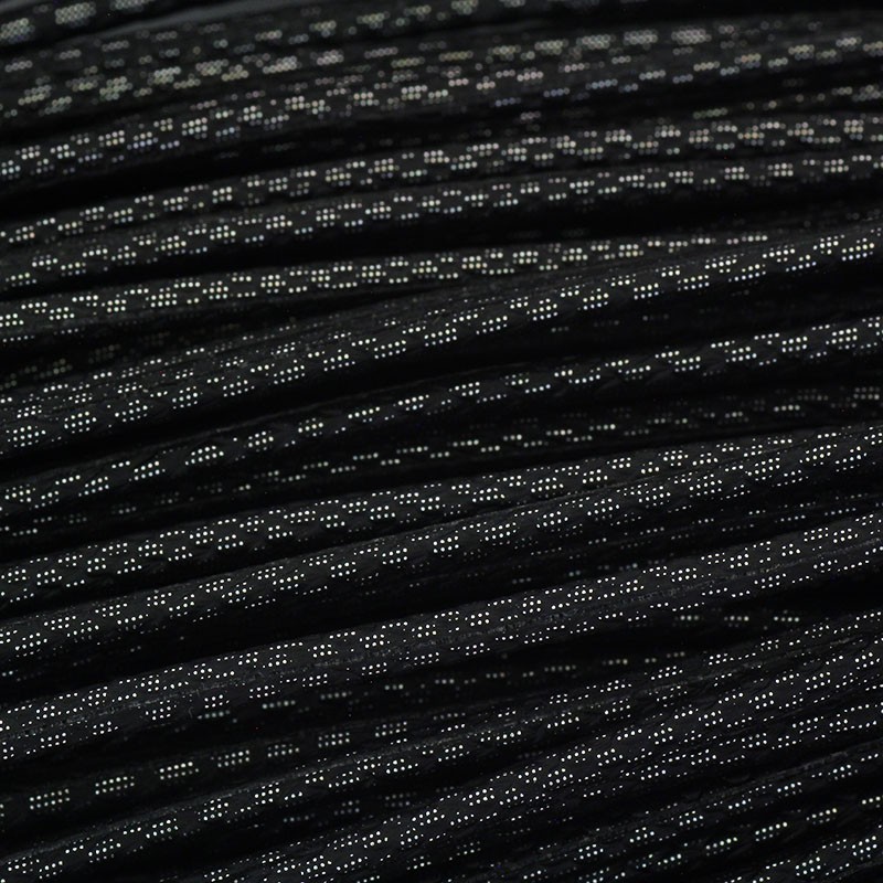 Snake strap / black silver / 3mm on a 1m spool RZSZ208
