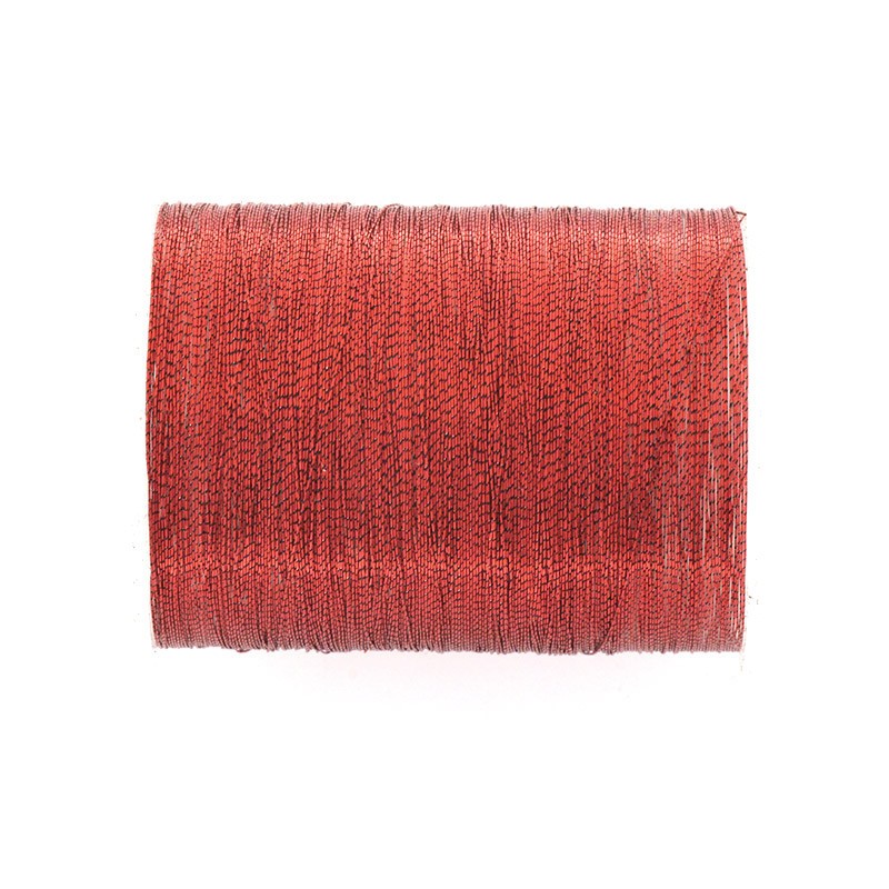 Metallized threads / 0.1mm / red / spool 34m NCME0102