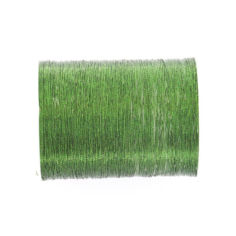Metallized threads / 0.1mm / forest green / spool 34m NCME0106