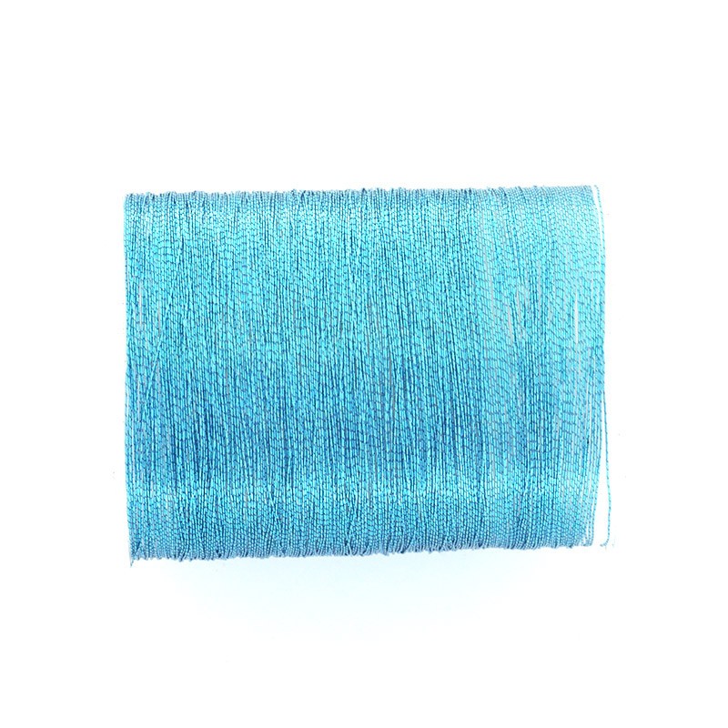 Metallized threads / 0.1mm / light blue / spool 34m NCME0108