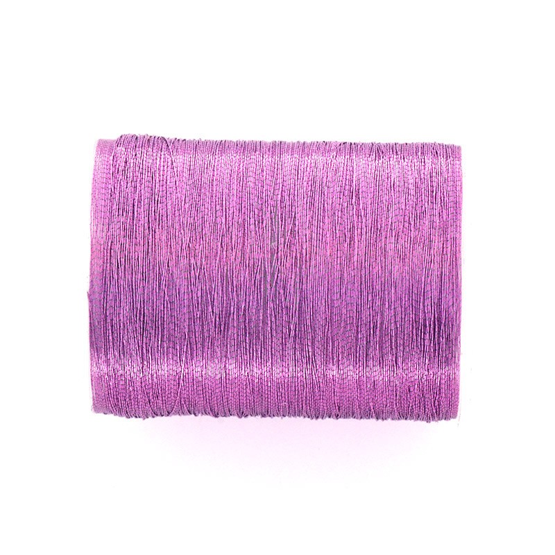Metallized threads / 0.1mm / light purple / spool 34m NCME0116
