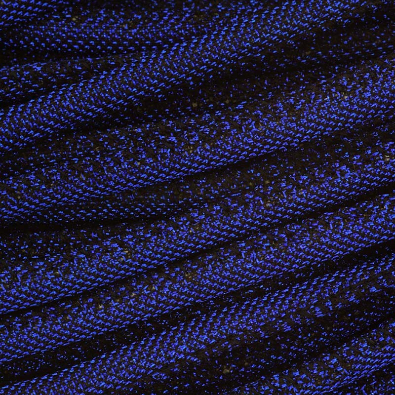 Rzemień szyty tkanina lurex/ kobaltowy/ 6mm ze szpuli 1m RZSZ70