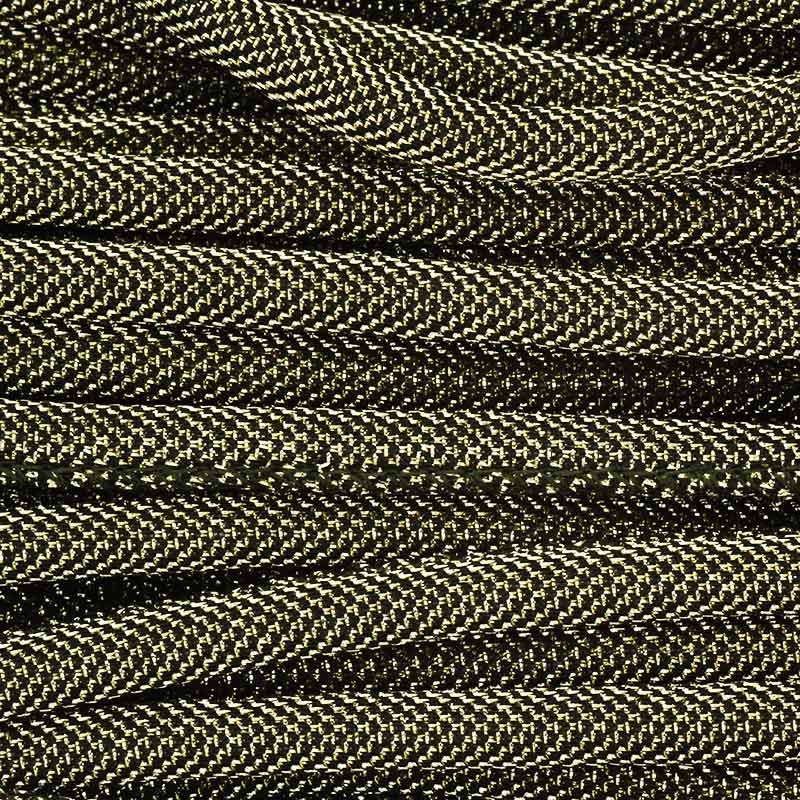 Strap sewn in lurex fabric / gold with black / 6mm from a 1m spool RZSZ73