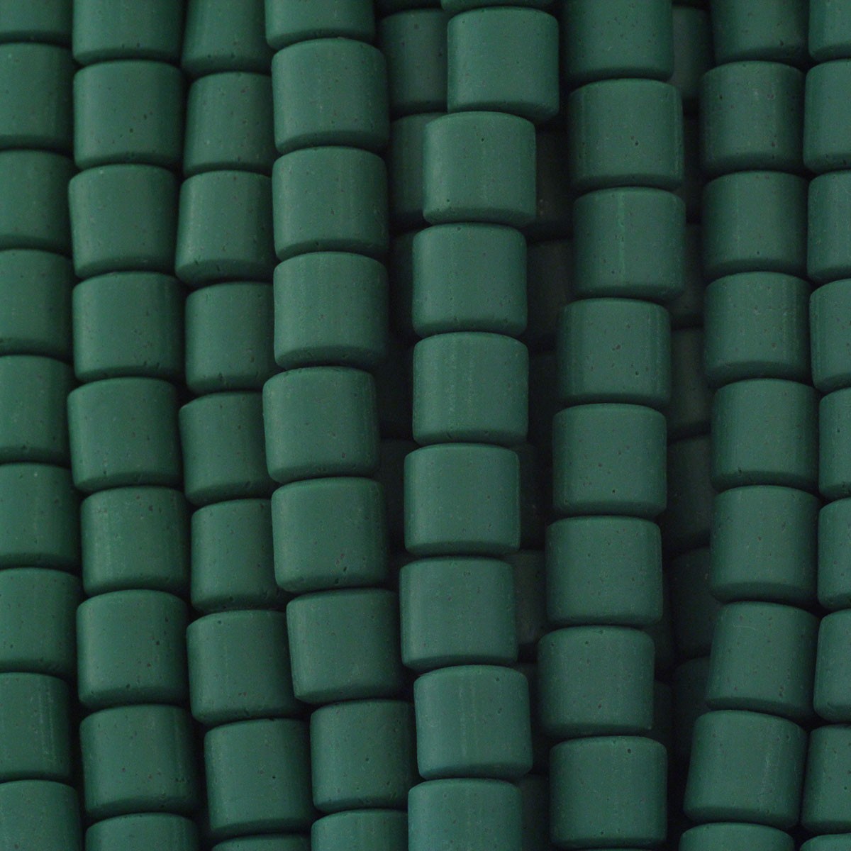 Katsuki beads / green / rollers 8x8mm / rope 40cm / MOWA08004