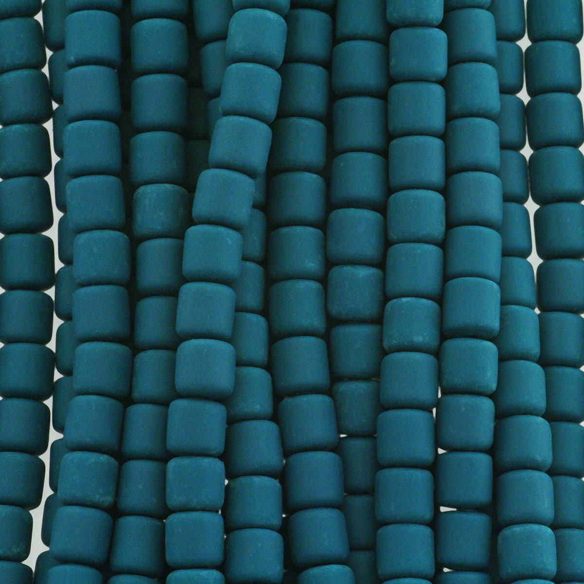 Katsuki beads / sea green / rollers 6x6mm / rope 40cm / MOWA06024