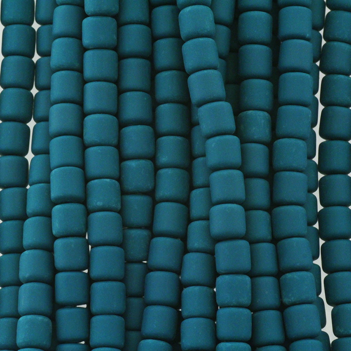 Katsuki beads / sea green / rollers 6x6mm / rope 40cm / MOWA06024