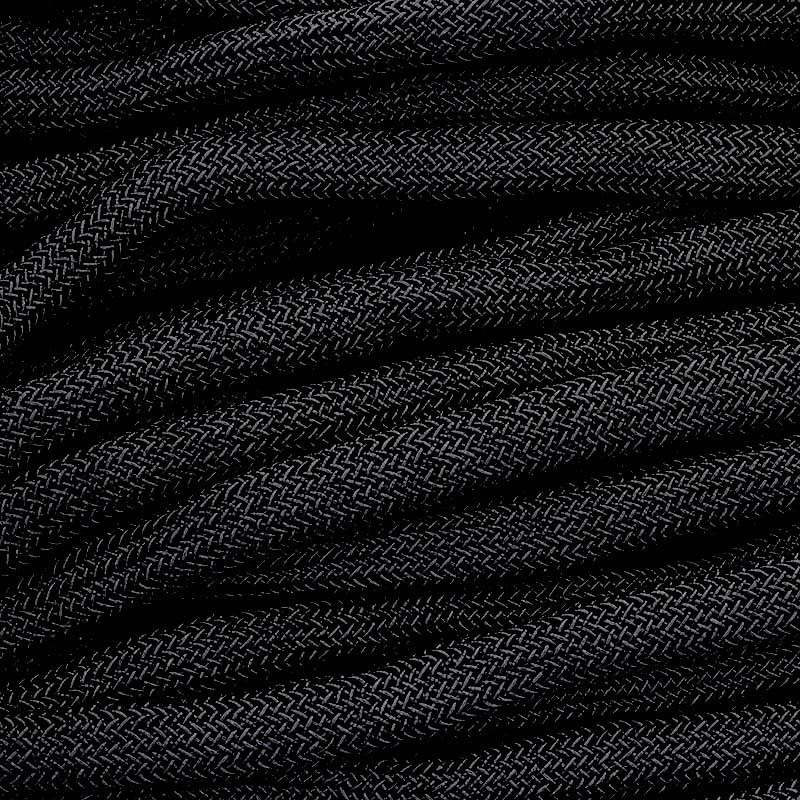 Metallic string / black / braid 10mm 1m PWLU1008