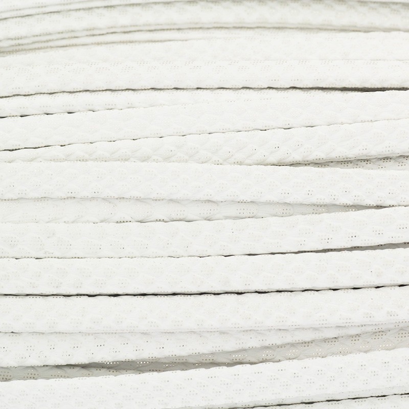 Snake strap / white silver / 6x3mm from a 1m spool RZSZ165