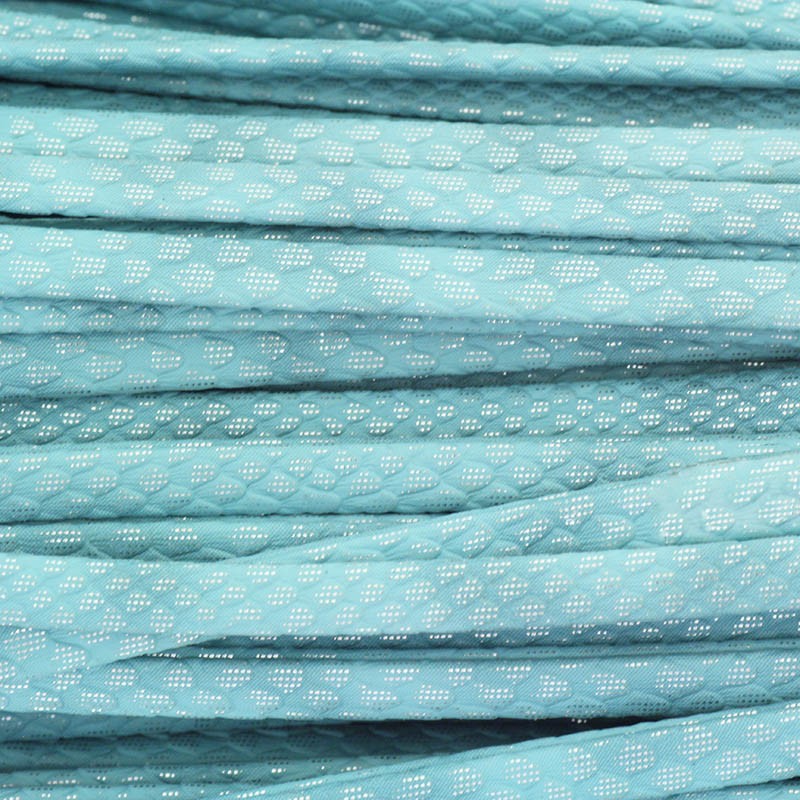 Snake strap / turquoise silver / 6x3mm from a 1m spool RZSZ170