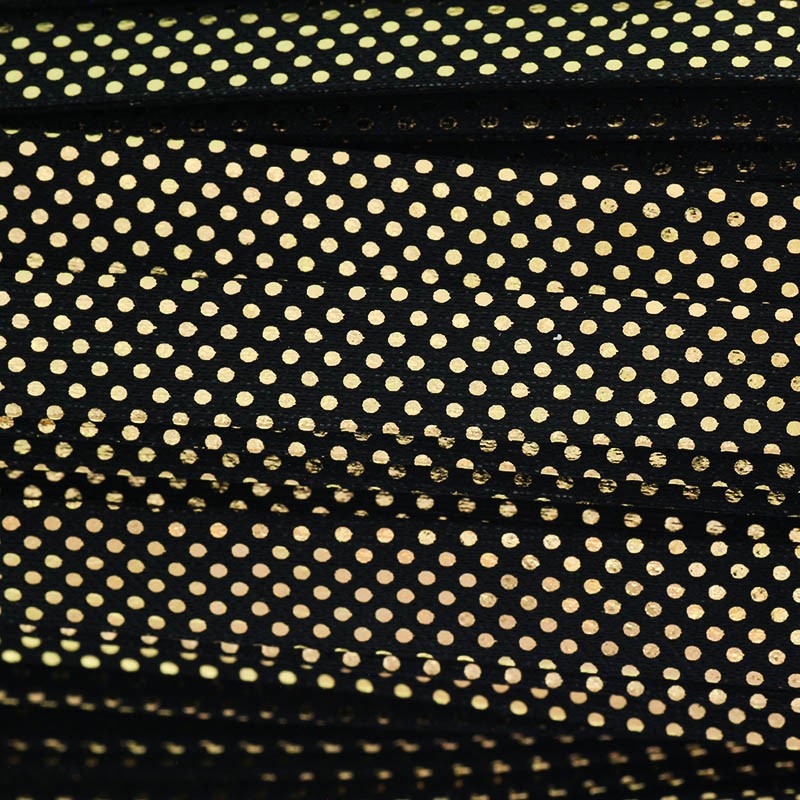 Strap Dots / black gold / 10x1.5mm from a 1m spool RZSZ190