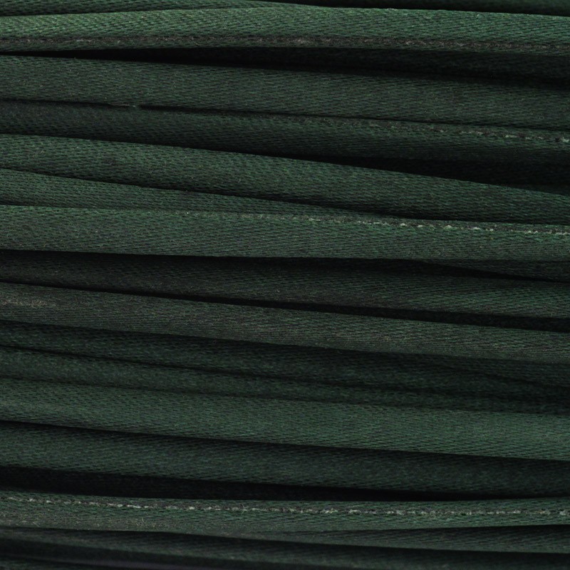Satin strap / dark green / 3x2mm on a 1m spool RZSZ206
