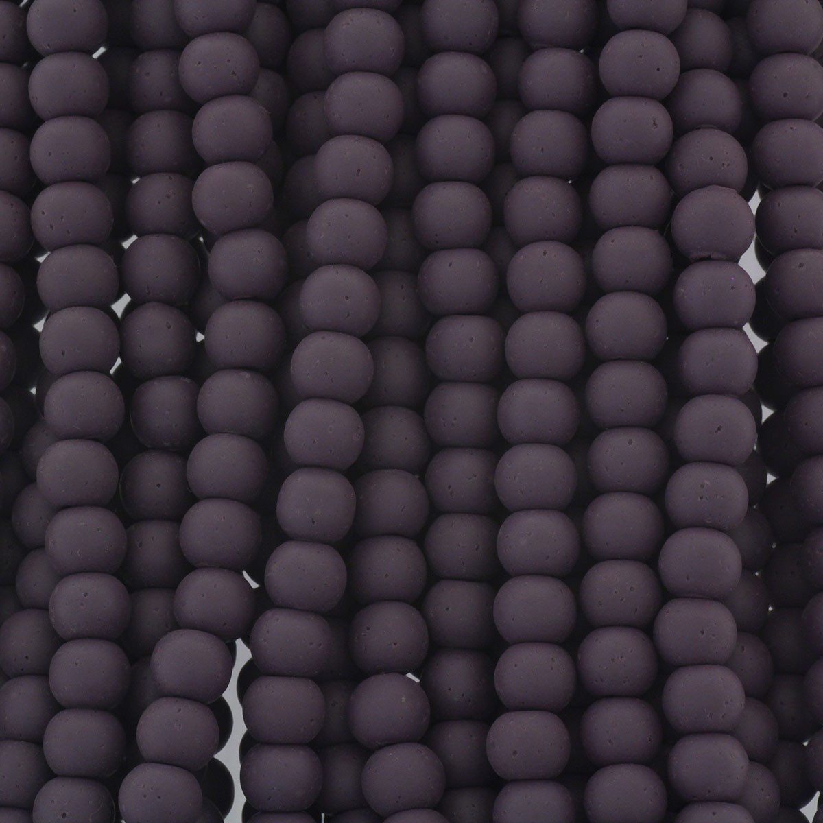 Katsuki beads / dark purple / 6mm balls / rope 40cm / MOKU06002