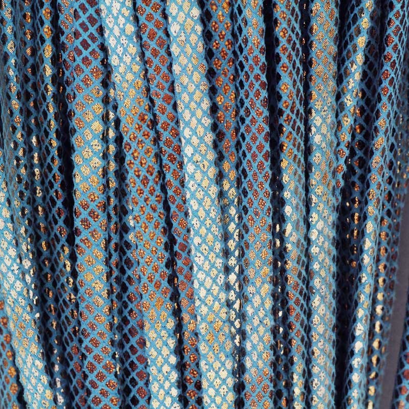 Arlequin strap / shaded blue copper / 5x3mm with 1m spool RZSZ100