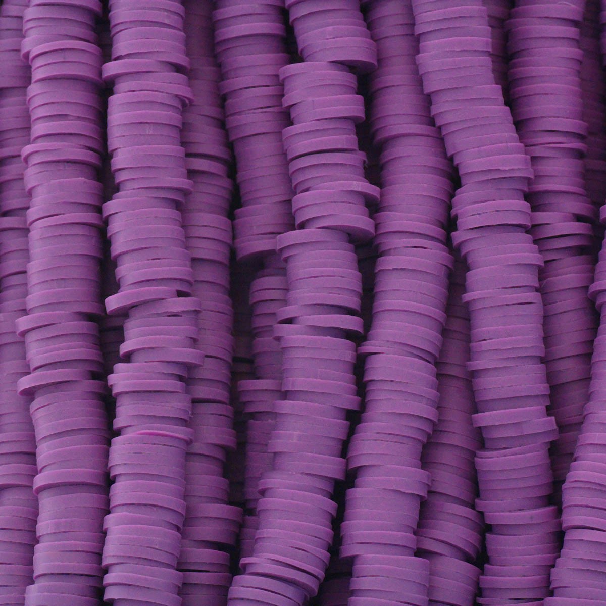 Katsuki beads / purple lilac / 8mm discs / 40cm rope / MOKA08018