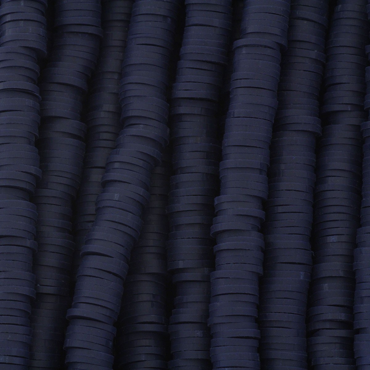 Katsuki beads / inky navy blue / 8mm discs / 40cm rope / MOKA08030