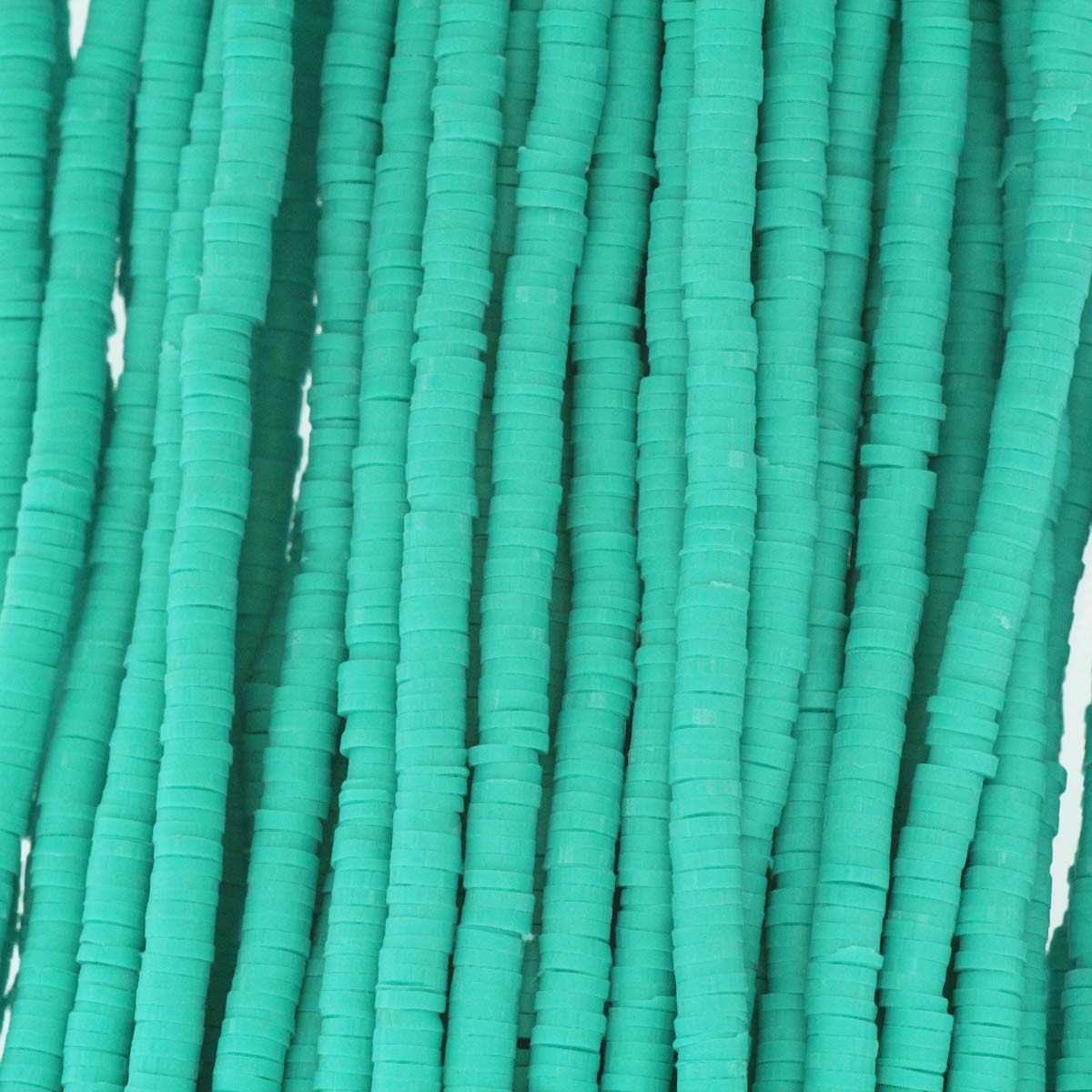 Katsuki beads / nice turquoise / 4mm discs / 40cm rope / MOKA04056