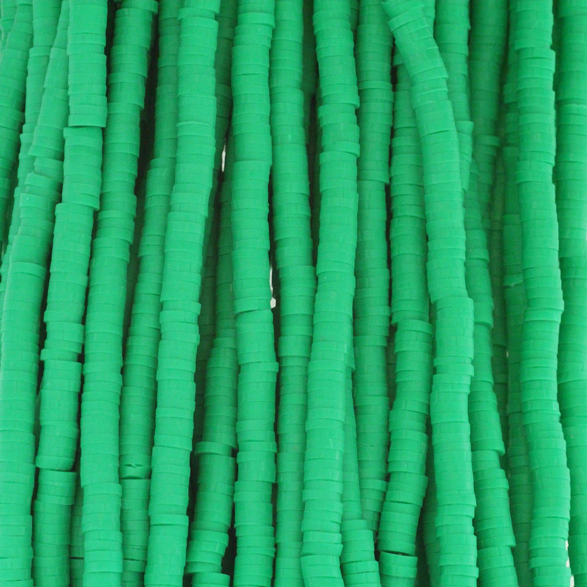 Katsuki beads / island green / 4mm discs / 40cm rope / MOKA04072