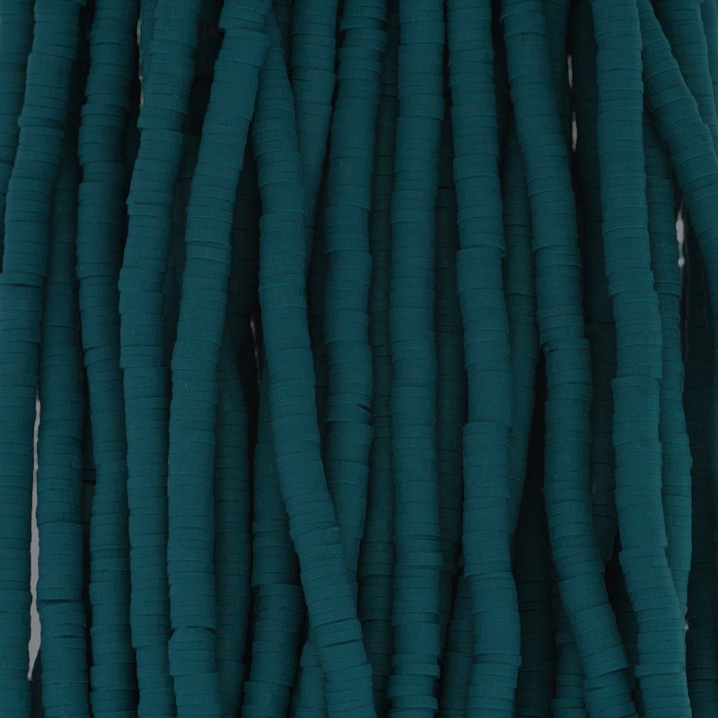 Katsuki beads / sea green / 4mm discs / 40cm rope / MOKA04075