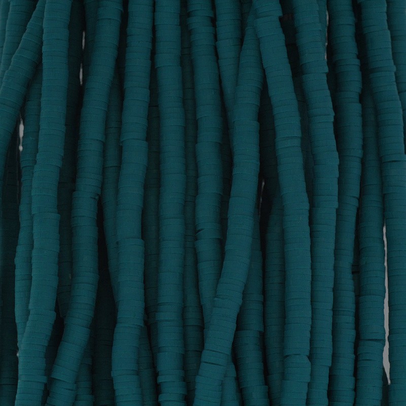 Katsuki beads / sea green / 4mm discs / 40cm rope / MOKA04075