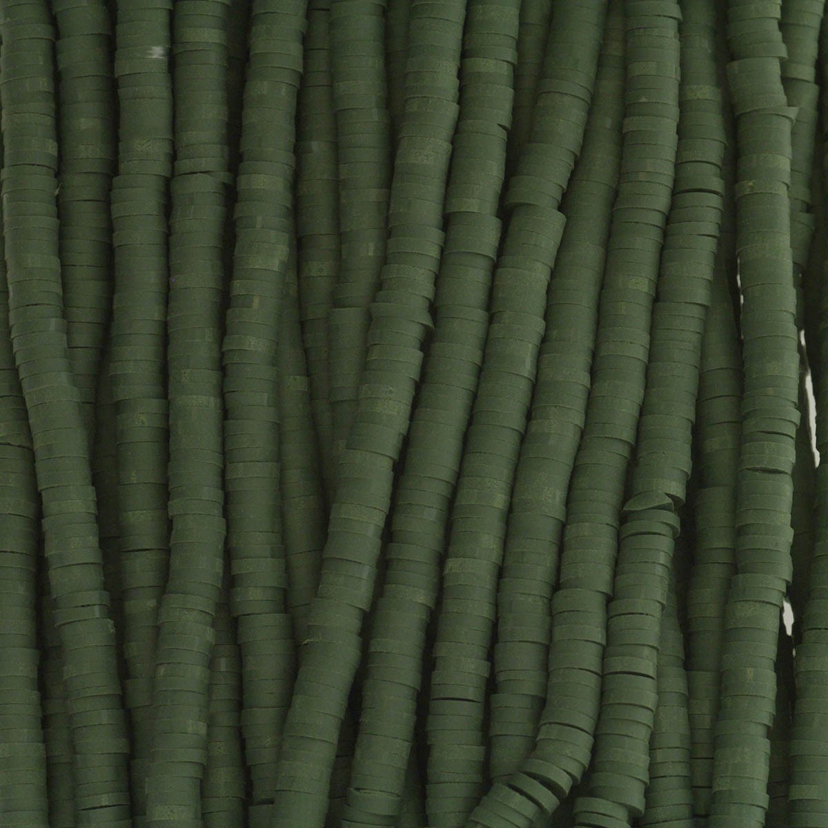 Katsuki beads / dark green / 4mm rings / 40cm rope / MOKA04079