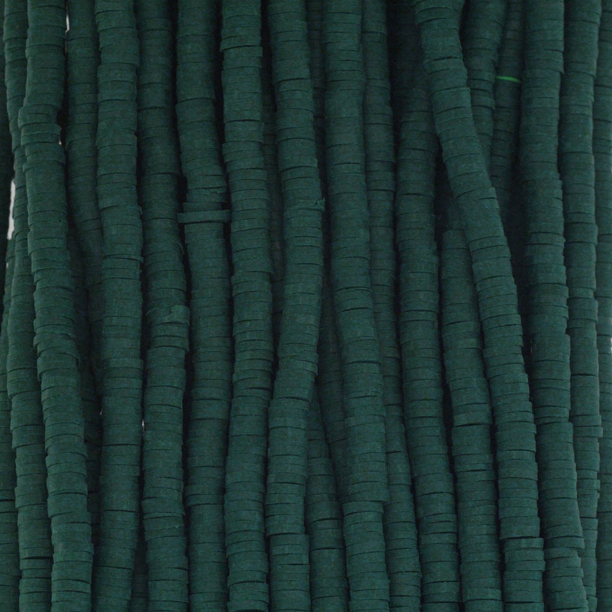 Katsuki beads / malachite green / 4mm discs / 40cm rope / MOKA04080