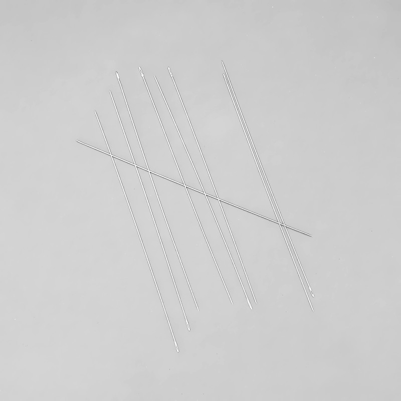 Needles for stringing beads / long / 10cm, thickness 0.7mm 2pcs. IG010