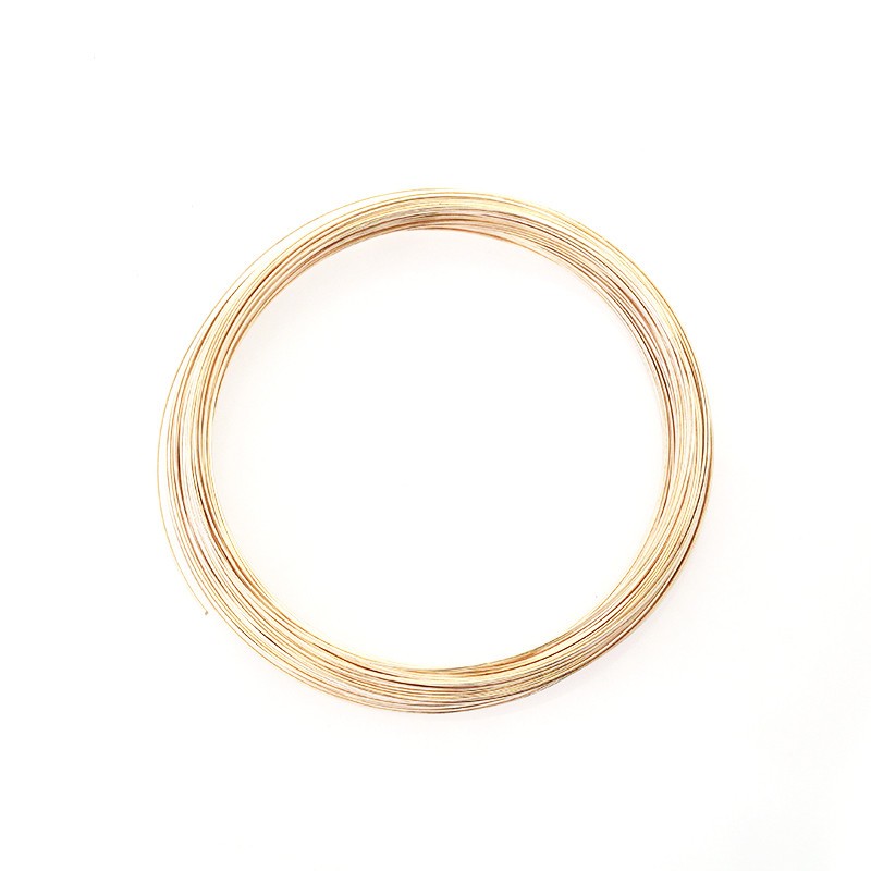 Memory wire for necklaces / rose gold / 12x0.6mm 10 ribs DRPO06120KGR