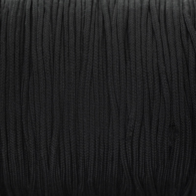 Nylon cord, braided / 1.5mm / black 10m PWSH1501