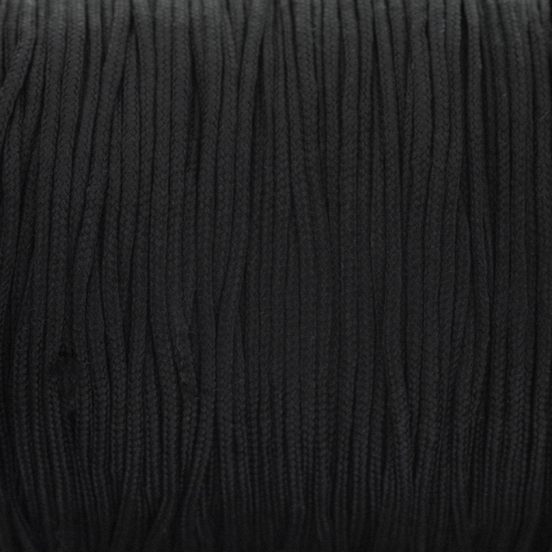 Nylon cord, braided / 1.5mm / black 10m PWSH1501