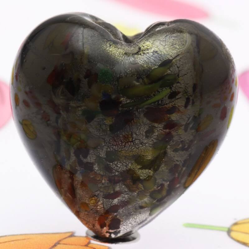 Venetian heart graphite 20mm 2pcs SZWESED044