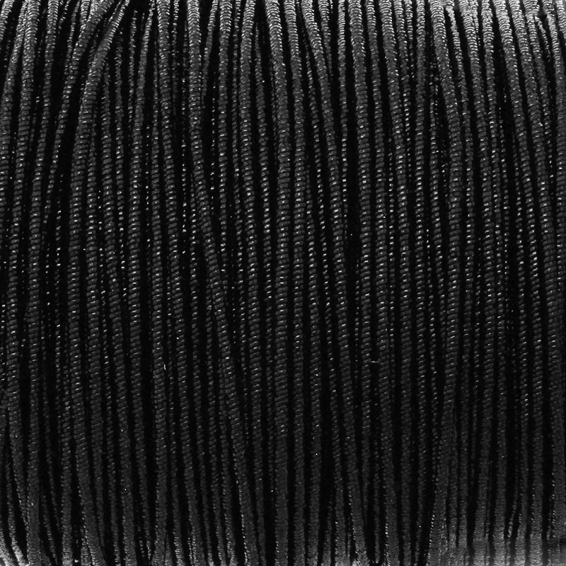 Metallic braided wire / black / 2mm 1m DRPPL2008