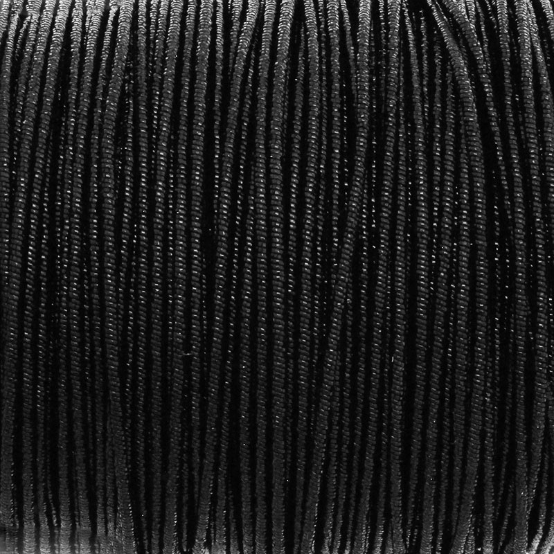 Metallic braided wire / black / 2mm 1m DRPPL2008