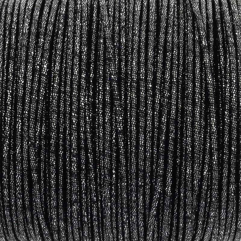 Metallic braided wire / black and silver / 2.2mm 1m DRPPL2207