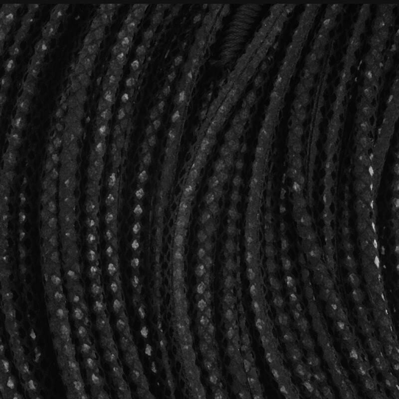 Rzemień Arlequin czarny 3mm ze szpuli 1m RZSZ216