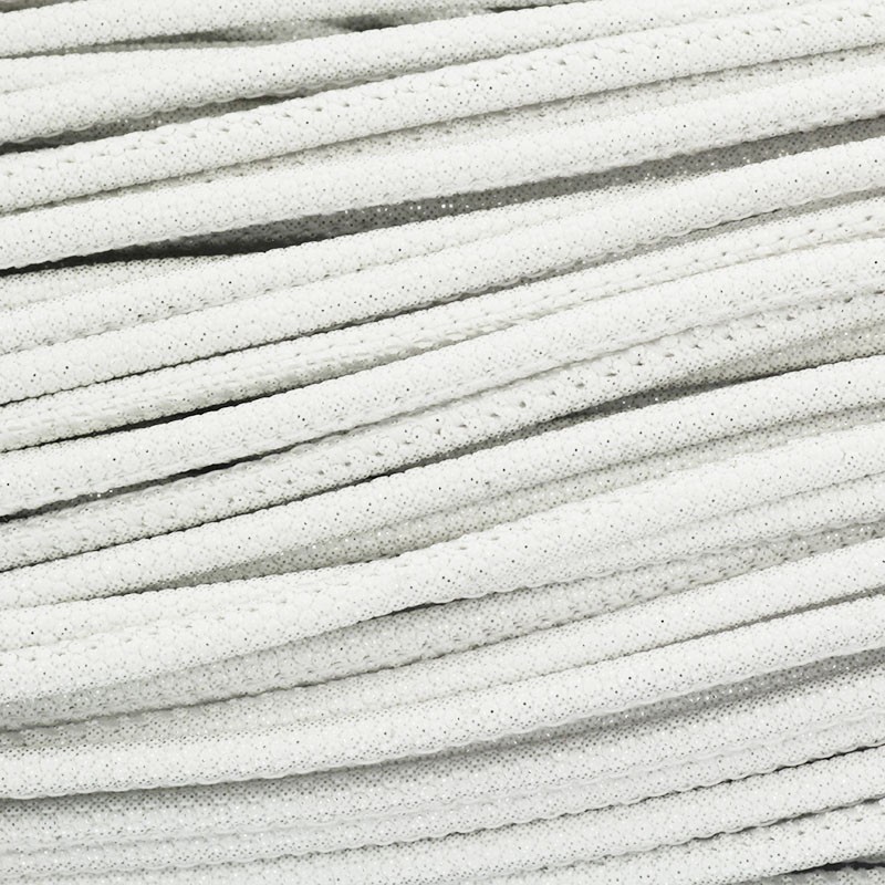 Mermaid 3mm white strap sewn on a 1m spool RZSZ217