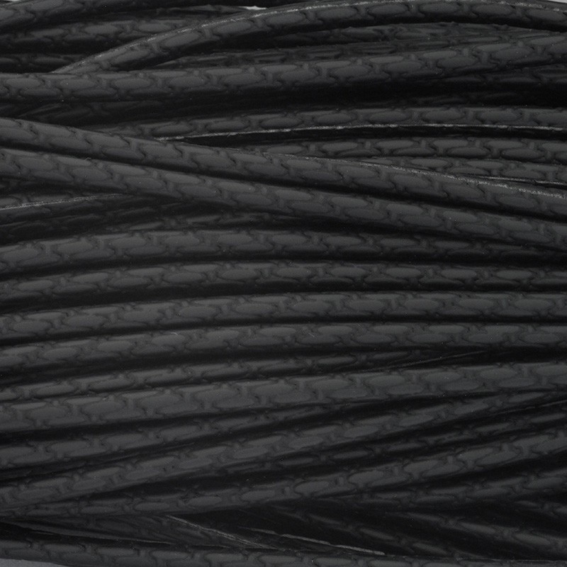 Embossed strap / black mat / 3mm from a 1m spool RZSZ225